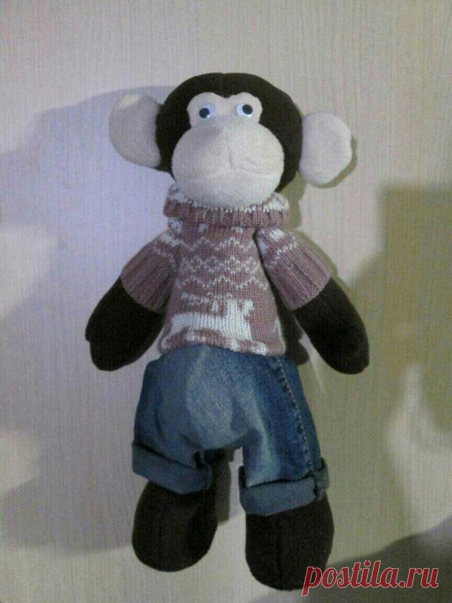 Обезьянка Филл, Мастерская Корзинка подарков, Мастер Юлия Юрьевна - http://LangeSTORE.ru