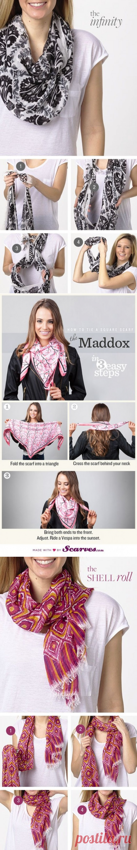 10 способов красиво завязать шарф