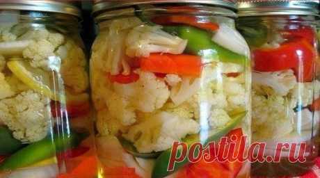 Маринованная цветная капуста на зиму. Вкуснейшая закуска!