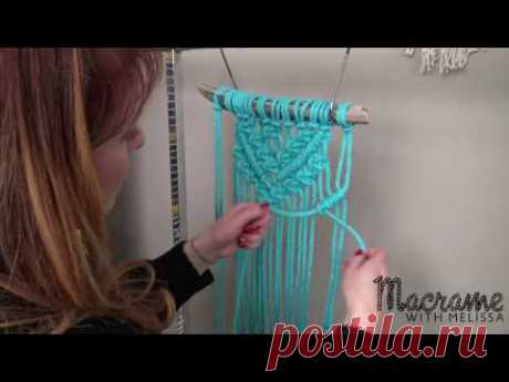 DIY Macrame Tutorial: Beginner Wall Hanging Diamond with Crafty Ginger