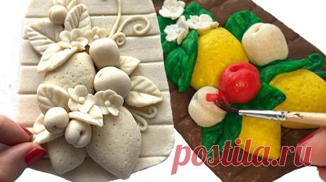Декоративное панно для кухни из соленого теста - подробный МК &amp;raquo; Женский Мир