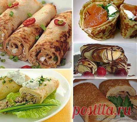 Начинки в блинчики - 20 вариантов.