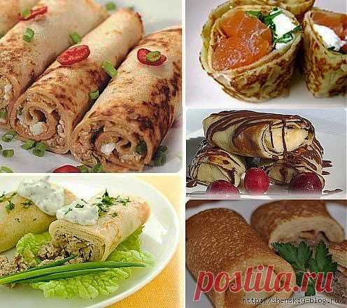 Начинки в блинчики - 20 вариантов.