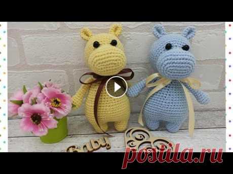 Игрушка-бегемотик вязаная крючком/toy hippo crochet/Spielzeug Nilpferd häkeln автор игрушки: @a_igruami Ссылка на интернет-магазин: Ссылка на инстаграм:...