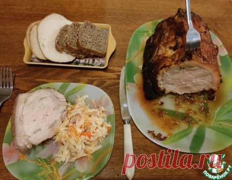 Маринованная свинина с чесноком в аэрогриле – кулинарный рецепт