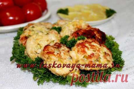 Рубленные куриные котлеты с сыром