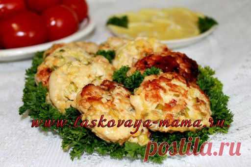 Рубленные куриные котлеты с сыром
