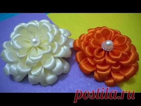 D.I.Y. Satin Zinnia Flower - Tutorial | MyInDulzens
