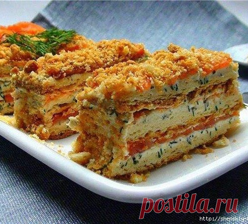 Закуска "Наполеон"проще простого, вкуснотень!