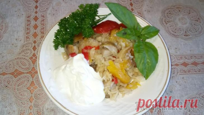 Мясное рагу с овощами и грибами в мультиварке - скороварке