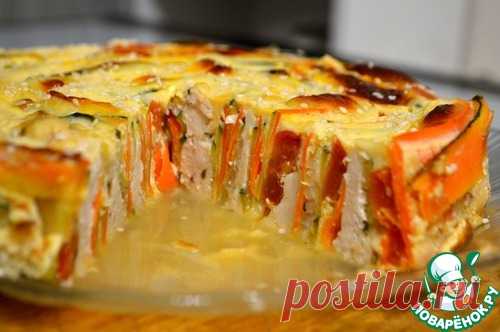 Простая овощная запеканка с куриной грудкой - кулинарный рецепт