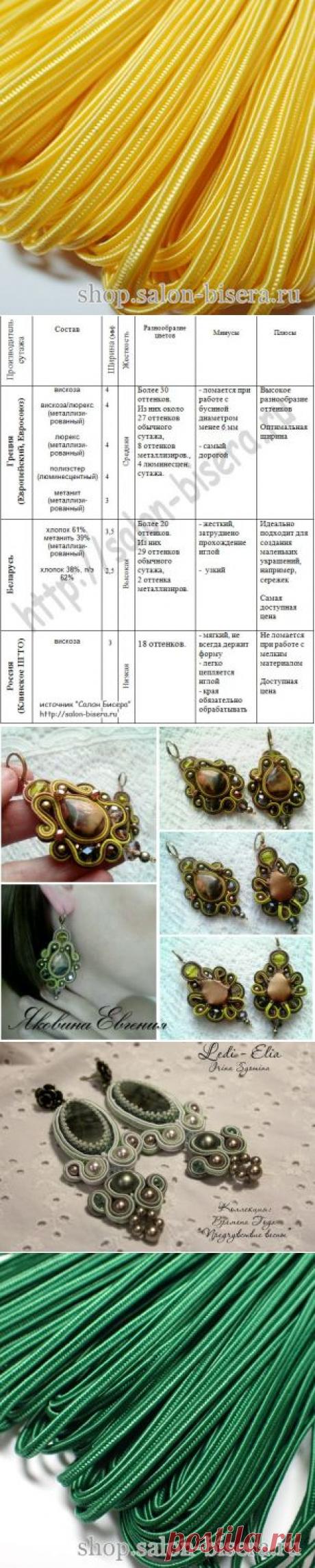 Виды сутажа или как определиться с покупкой | Салон Эксклюзивного Бисера beading patterns free