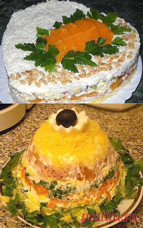 Салаты с копченой курицей: 8 рецептов.