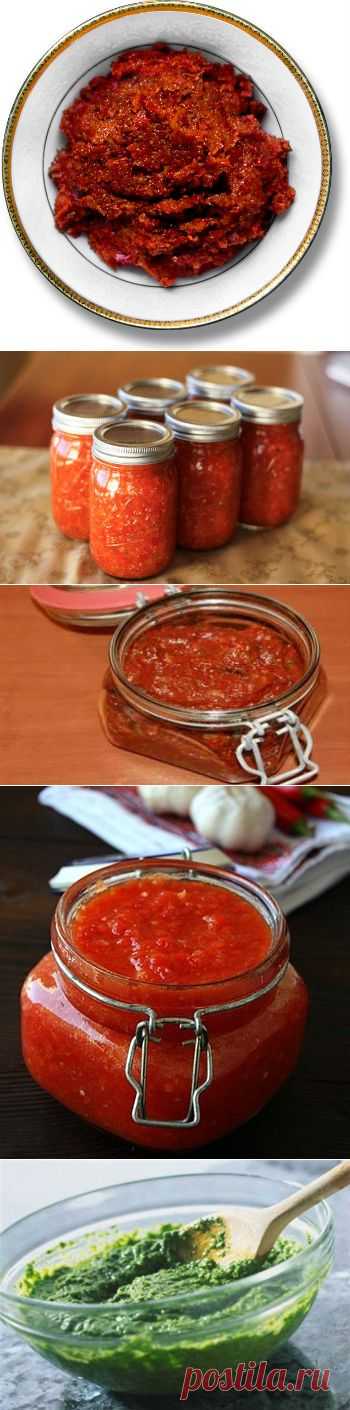 СОВЕТУЮ ЗАГОТОВИТЬ НЕОБЫЧНУЮ И ВКУСНУЮ АДЖИКУ - 10 рецептов