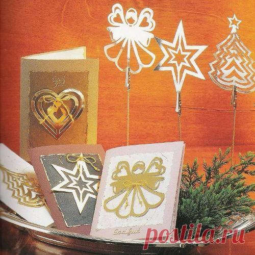 АНГЕЛ, СЕРДЦЕ, ЗВЕЗДА, ЕЛКА из фольги - Украшения, Открытки к Рождеству, Новому году :: Блог Лики: Своими руками