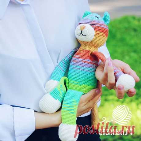 Кот Аминеко крючком