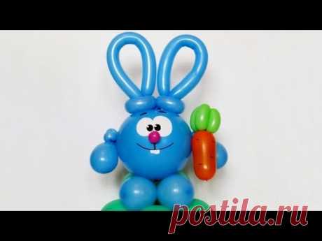 Крош из шаров 12" / Krosh (Pogoriki) of balloons (subtitles)