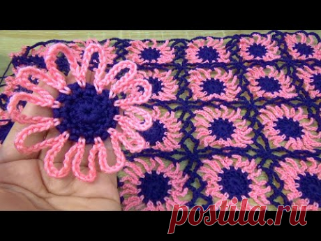 Flor Petalos en Cadena  para Blusas, Chalecos, Ponchos y Mas