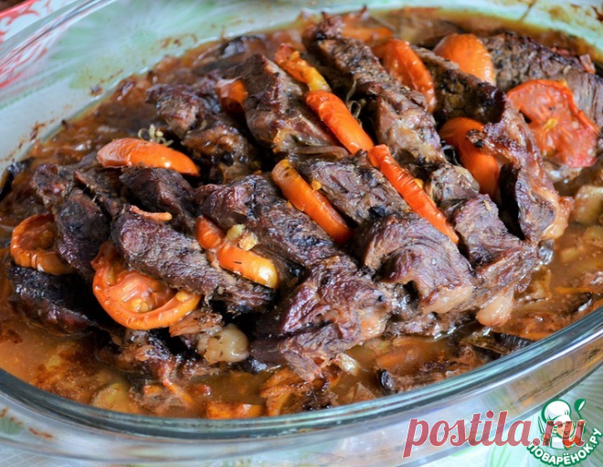 Говядина с овощами 