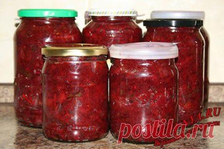 Заготовка для борща, на зиму (борщ в банке)