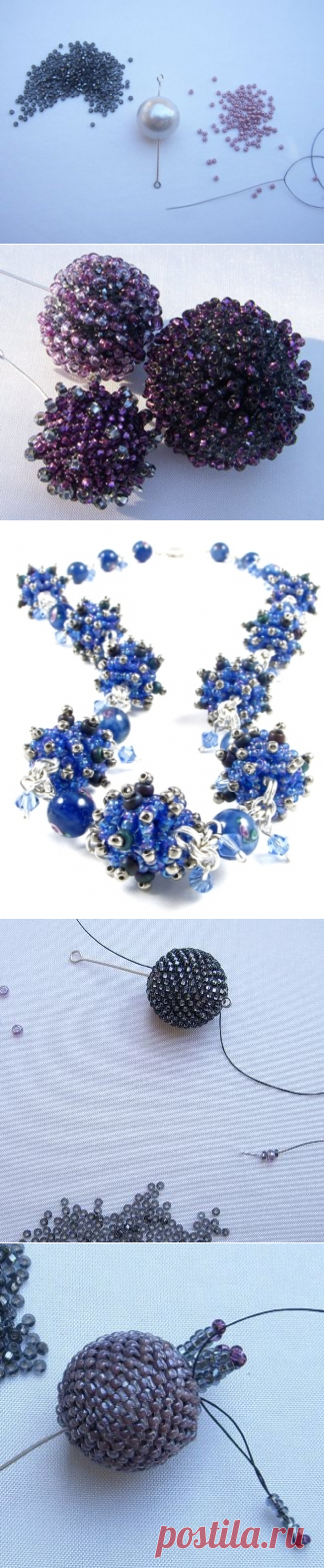 Мастер-класс "Обшивание бусины" (оплетение) - Мастер-класс (Бисероплетение) - 30.08.2011 00:45 - урок от пользователя АртБисер (artbiser) - ItsMyArt