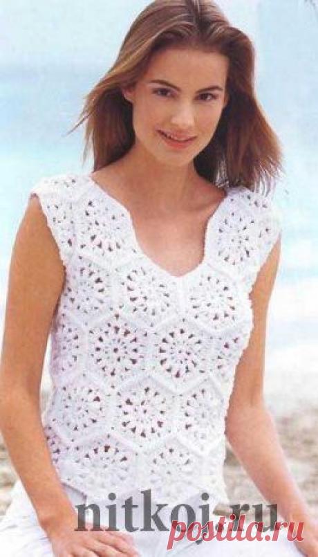 Топ, ажурная кофточка » Страница 11 » Ниткой - вязаные вещи для вашего дома, вязание крючком, вязание спицами, схемы вязания