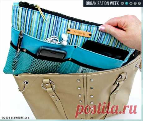 10-Pocket Purse Organizer | Sew4Home