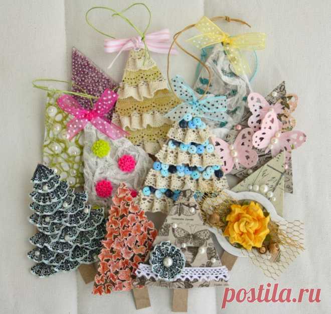Ёлочки на ёлочку: новогодние игрушки и новогодний декор своими руками ::: elle-craft — творчество со вкусом!