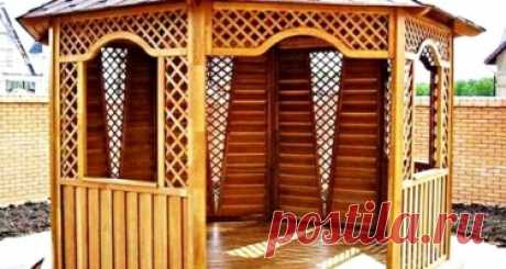 Деревянные беседки в Краснодаре - продажа, изготовление, сборка