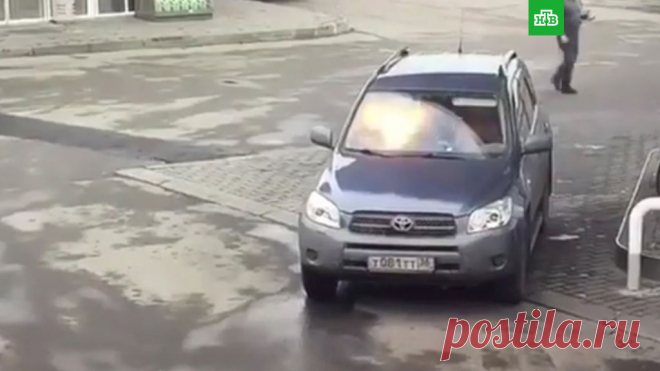 Телефон взорвался в руках у девушки в Воронеже: видео // НТВ.Ru
