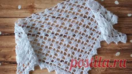 МК Узор для шали крючком | Sveta Knitting | Дзен