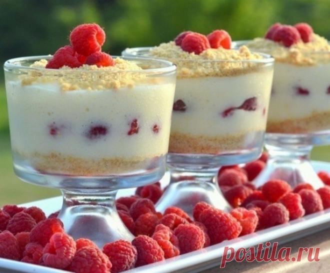 Чизкейк-парфе без выпечки