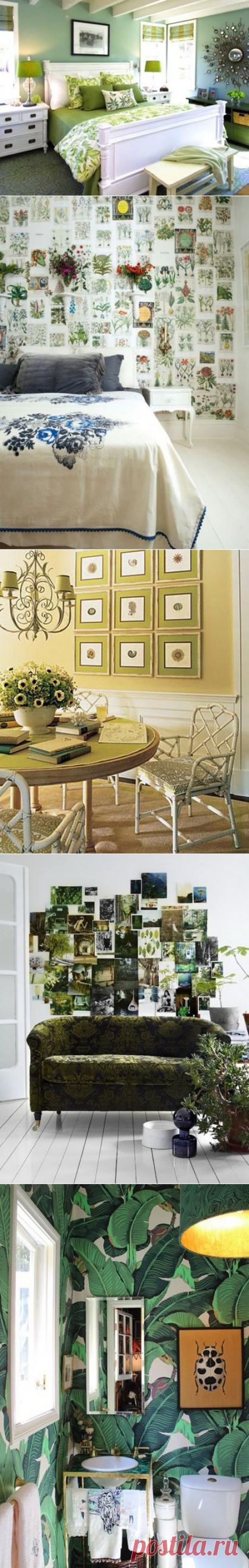 Как озеленить интерьер без растений: 5 интересных решений