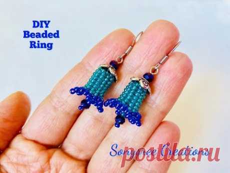 Beaded Bell Earrings 💞
