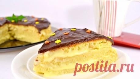Бостонский кремовый пирог.