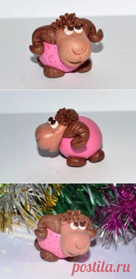 Коза из пластики, мастер класс – создание новогоднего подарка | Новый год – 2015