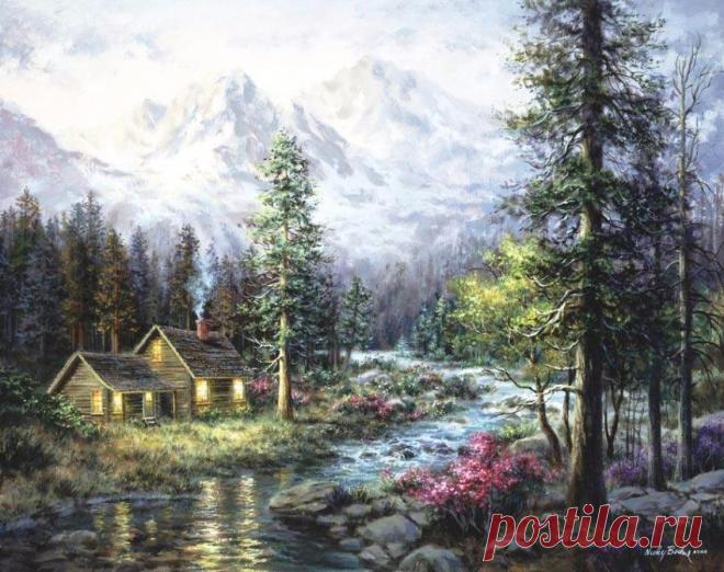 Прекрасные пейзажи американской художницы Nicky Boehme -2