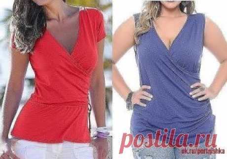 БЛУЗА С ЗАПАХОМ все размеры
▼▼▼
#portnishka #кройкаишитье #выкройка_блузки #легкий_крой #своими_руками