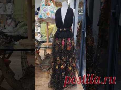 Юбка-летний сад!🌹Очень женственно и необычно👌#video #fashion #style #vintage #shorts #hautecouture