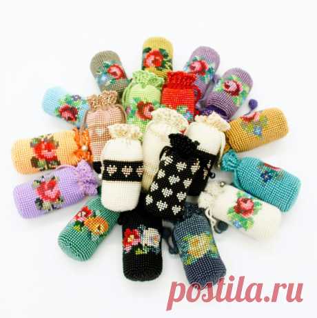 маленький бисером мешок / подарок для нее | Etsy
