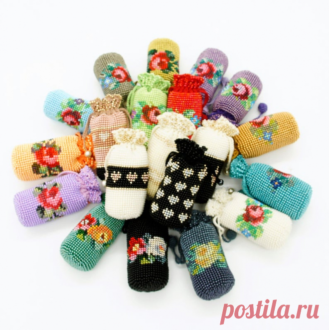 маленький бисером мешок / подарок для нее | Etsy