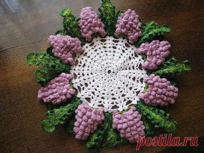 Объемная салфетка с виноградным настроением