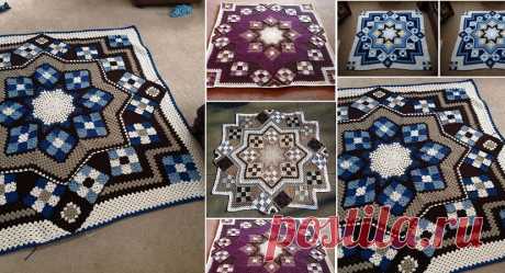 Crochet Blue Star