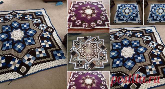 Crochet Blue Star