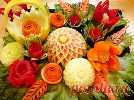 Карвинг из овощей и фруктов