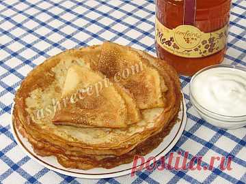 Блины. Пошаговый фото рецепт | Наш Рецепт. Вкусные рецепты