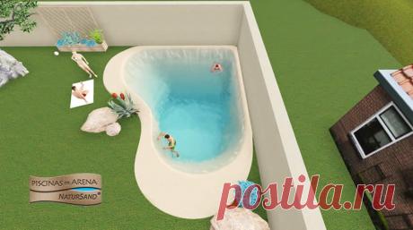 Дизайнерский бассейн Triumph 10x8m - Песочные бассейны Natursand