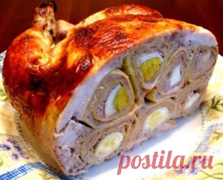 фаршированная курица