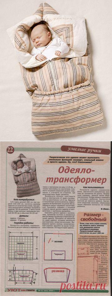 КОНВЕРТ – ТРАНСФОРМЕР ДЛЯ НОВОРОЖДЕННОГО