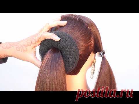 super antique low bun hairstyle for bridal | party hairstyle | juda hairstyle | beautiful hairstyle